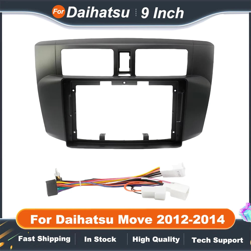 9 Inch Car Frame Fascia Adapte  For Daihatsu Move 2012-2014 Android Radio Dash Fitting Panel Kitr