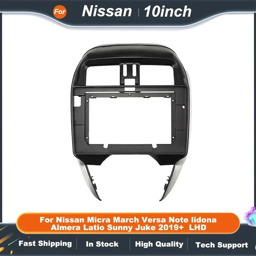 10 Inch Dash Panel Fascia Frame Kit Compatible For Nissan Micra March Versa Note Lidna Almera Latio Sunny Juke