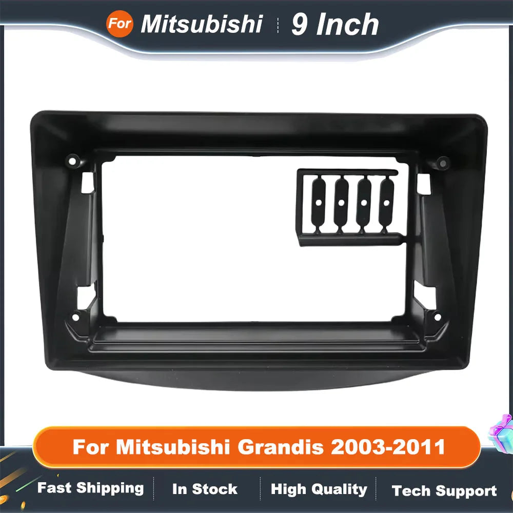 9 Inch Car Frame Fascia For Mitsubishi Grandis 2003-2011 Android Audio Fitting Adaptor Dash Trim Kit