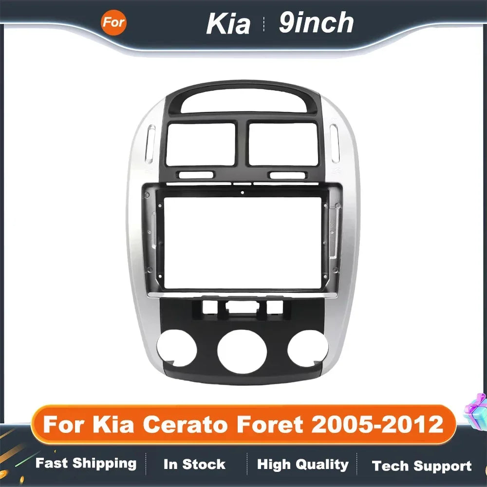 9 Inch car stereo frame Adapter For Kia Cerato Foret 2005-2012 Android Android Radio Dash Fitting Panel Kit