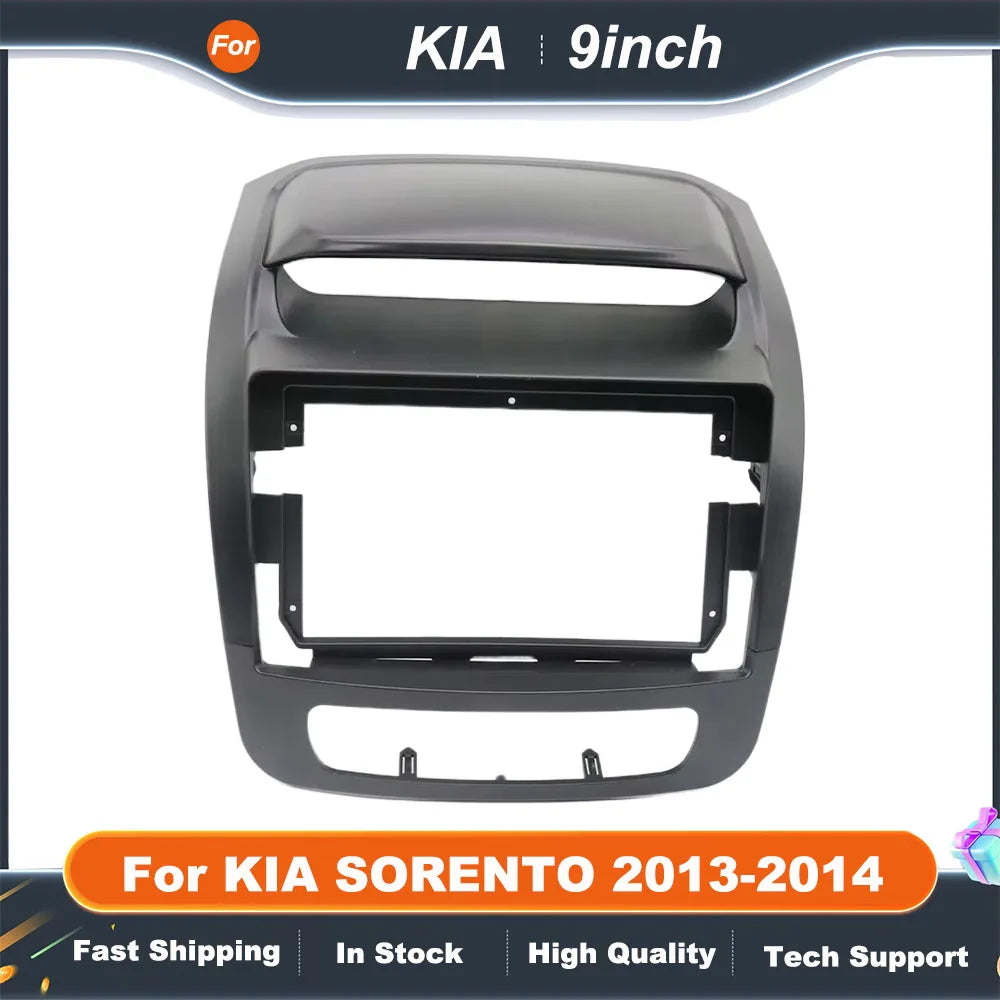 9INCH Car Radio Fascias For KIA SORENTO 2013-2014 Android GPS MP5 Stereo Player 2 Din Head Unit Panel Dash Frame