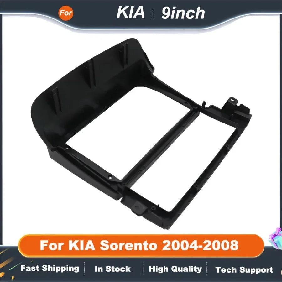 9" Car Radio Frame Big Screen DVD Fascia Frame Adapter For KIA Sorento 2004-2008 2Din Dash Installation Panel Frame Kit