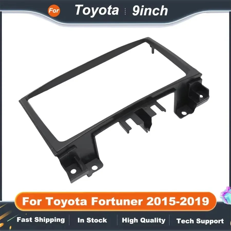 9 Inch 2DIN Car Stereo Fascia Panel for Toyota Fortuner 2015-2019 Dash Mounting Kit