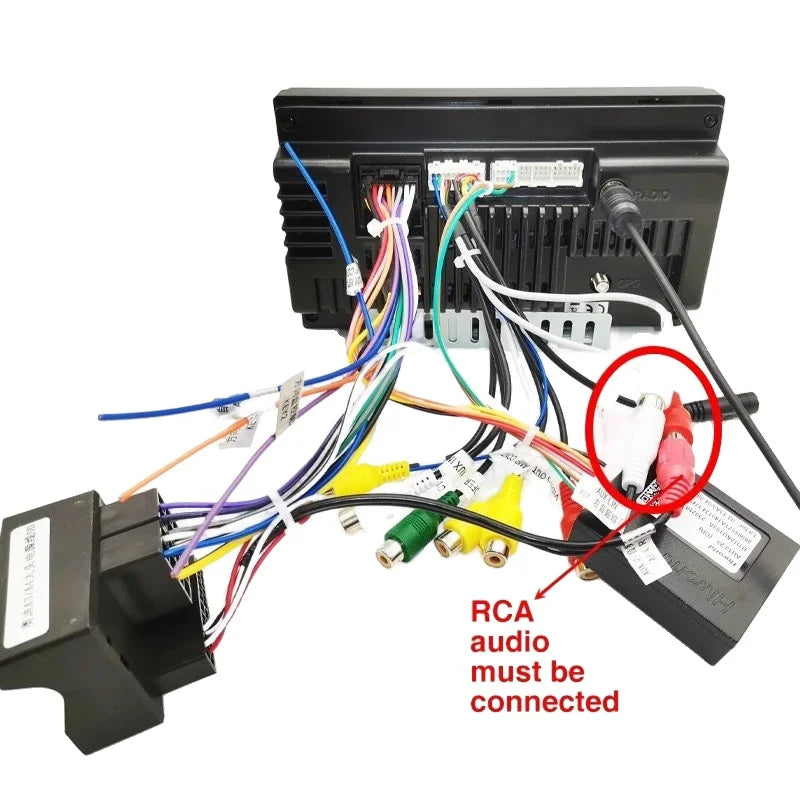 CAN Bus Decoder Quadlock Harness Adapter 16 Pin Plug Quad Lock Connector RCA Car Android Wiring Cable for Audi A3 8P A4 B7 TT