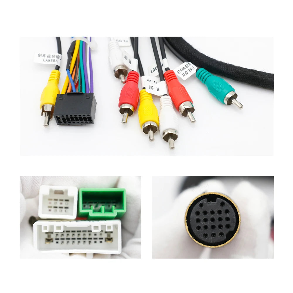 For SUBARU OUTBACK 2010+ Copper Cable POWER WIRE Android 16PIN Car Radio Cable