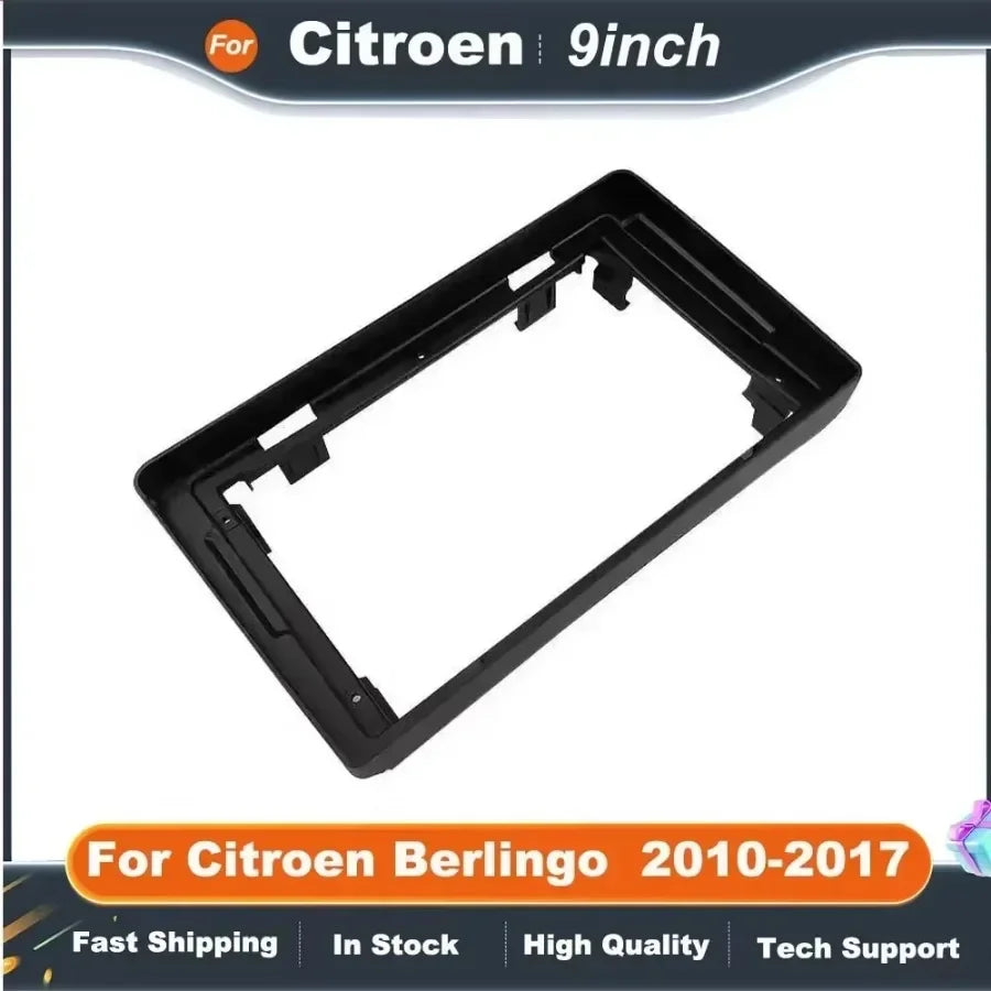 9 Inch Car Radio Fascia Frame Adapter Android Radio Dash Fitting  Kit For Citroen Berlingo Peugeot 3008 5008 Partner 2010-2017