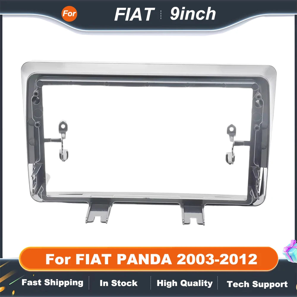 9 Inch Car Frame Fascia Adapter For FIAT PANDA 2003-2012 Android Radio Navigation Dash Fitting Panel Kit