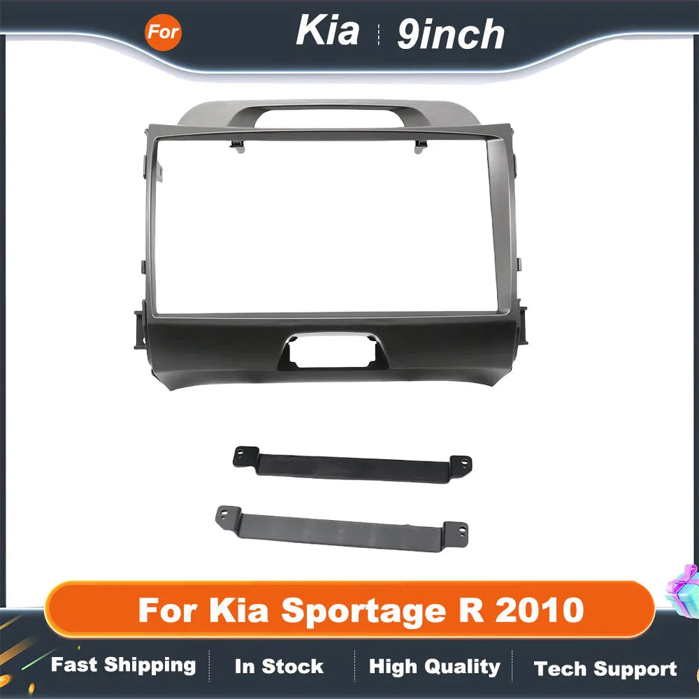 9" Car Stereo Fascia Panel for Kia Sportage R 2010  Android Radio Dash Kit