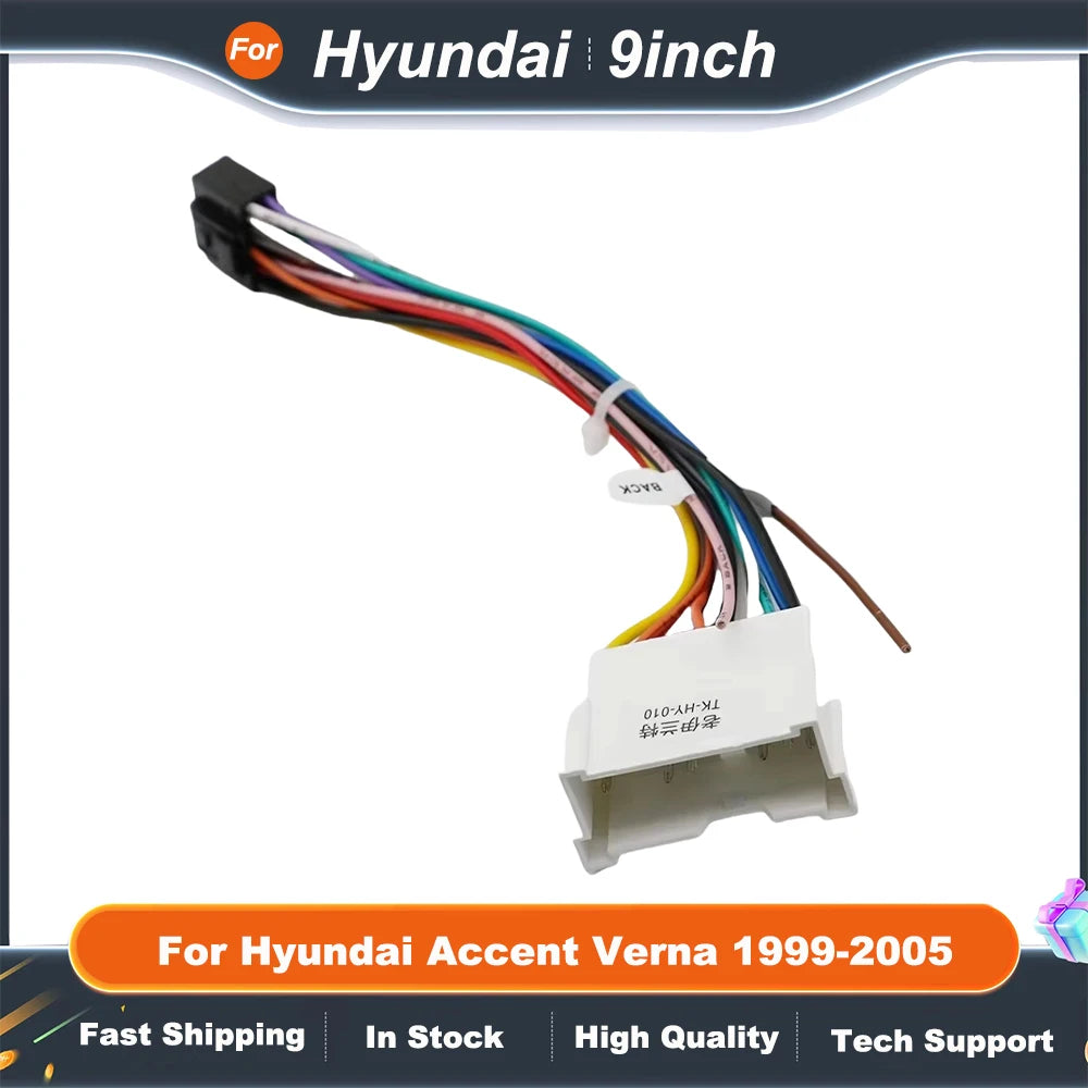 9 Inch Car Radio Fascia Frame Adapter For Hyundai Accent Verna 1999-2005 Android Radio Dash Fitting Panel Kit