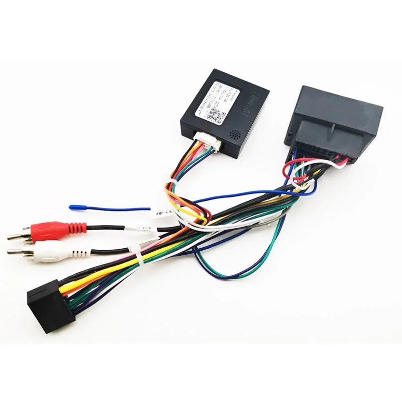 CAN Bus Decoder Quadlock Harness Adapter 16 Pin Plug Quad Lock Connector RCA Car Android Wiring Cable for Audi A3 8P A4 B7 TT