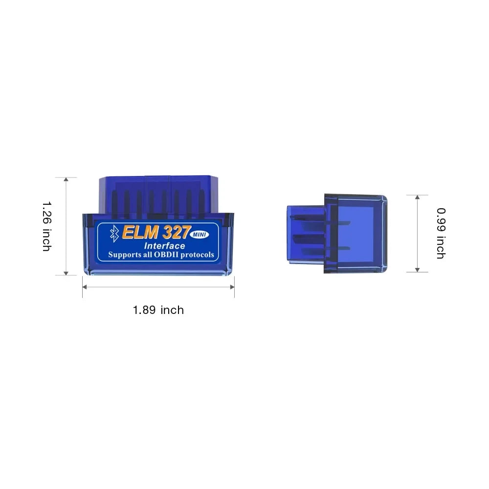 5.1 ELM327 V2.1 Auto OBD2 Scanner Car Diagnostic Tool Code Reader  Super MINI ELM 327 V1.5 For Android
