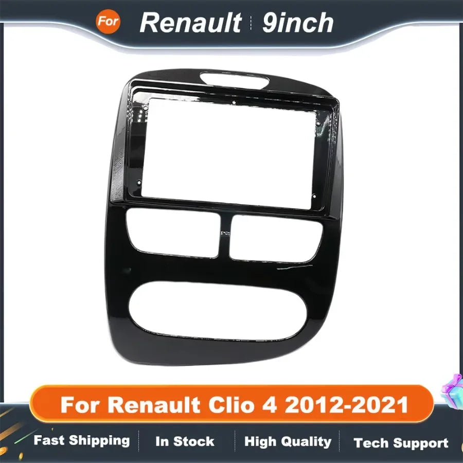 9 Inch Car Radio Fascia Frame for Renault Clio 4 2012-2021  Android Canbus Dash Panel with Decoder Box Installation Kit