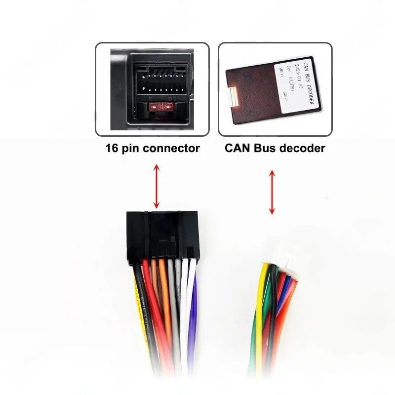 16 Pin to 20 Pin Wiring Harness CAN Bus Decoder 18Pin Connector Car Android Cable Adapter For Mitsubishi Outlander Lancer Pajero