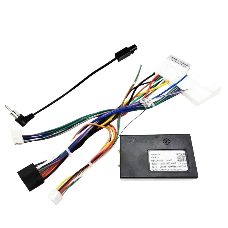 Wiring Harness CAN BUS Decoder 16 Pin Plug to 20Pin Connector Car Android Cable Adapter for Renault Clio Mk4 Kadjar Sandero Mk3