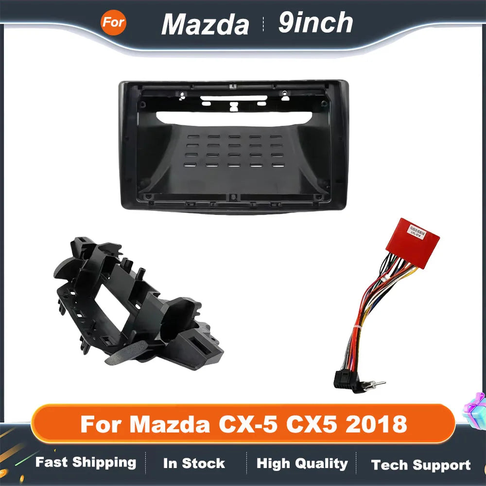 9 Inch Car Frame Fascia Adapter For Mazda CX-5 CX5 2018 Android Big Screen Radio Audio Dash Fitting Panel Kit