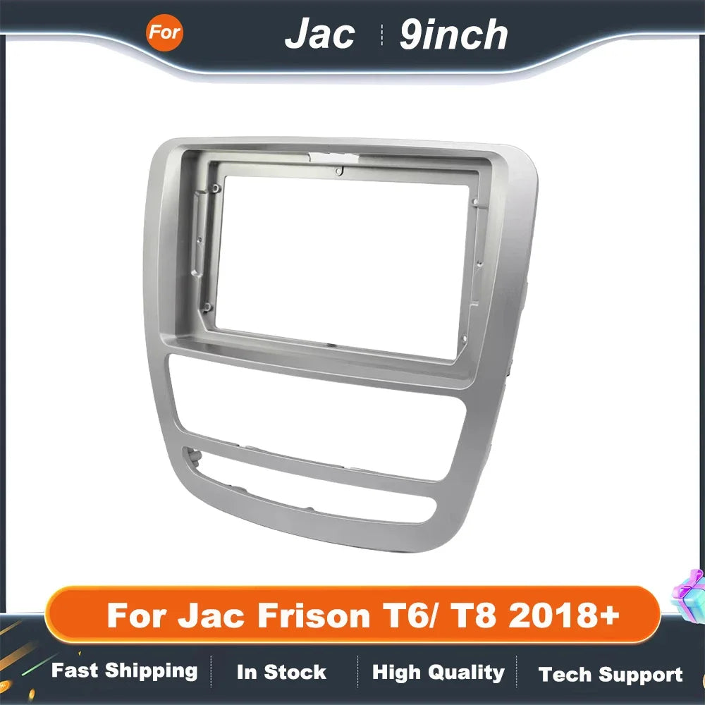 9 Inch Car Radio Trim Panel for Jac Frison T6/T8 2018+  Android Dash Frame Fascia Adapter Kit