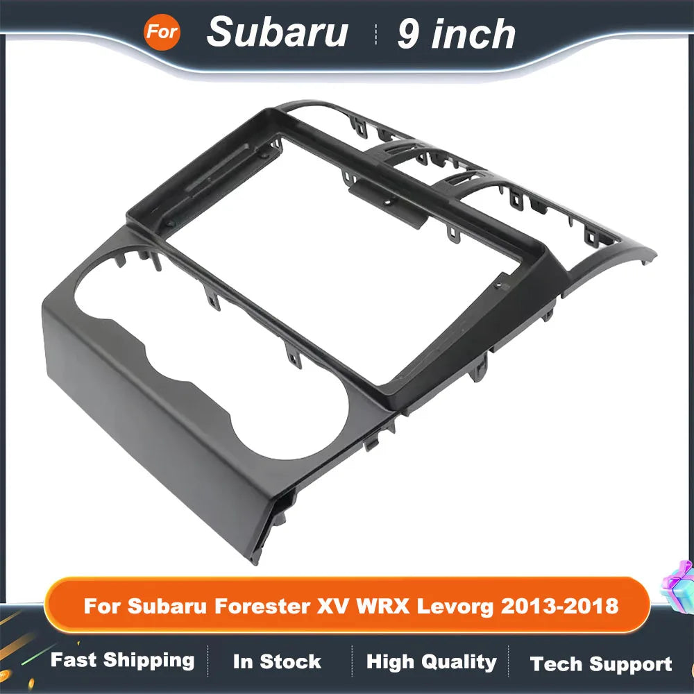 9 Inch Car Frame Fascia Adapter  For Subaru Forester XV WRX Levorg 2013-2018 Android Radio Dash Fitting Panel Kit