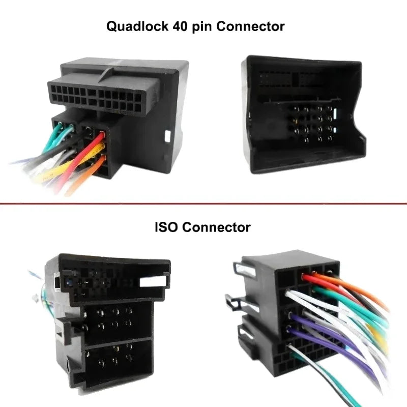 Radio Wiring Harness Adapter, CAN Bus Decoder, 9 inch Android System Panel Frame for Seat Ibiza 2008 to 2013, 16 Pin Plug Cable