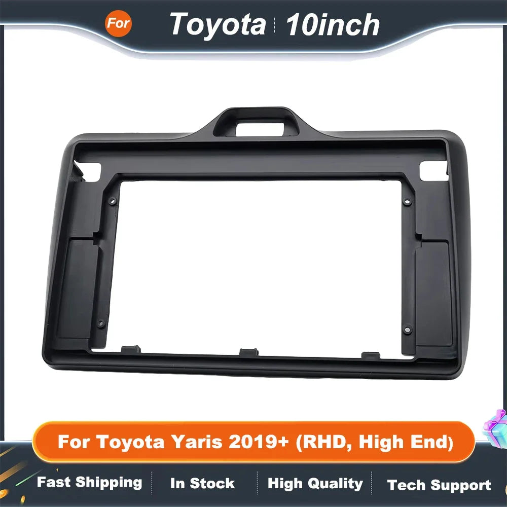 10 Inch Car Stereo Fascia Adapter with CANBUS Box for Toyota Yaris 2019+ High End Android Radio Kit