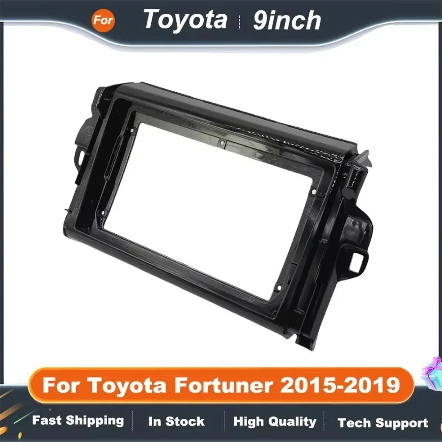 9 Inch 2DIN Car Stereo Fascia Panel for Toyota Fortuner 2015-2019 Dash Mounting Kit