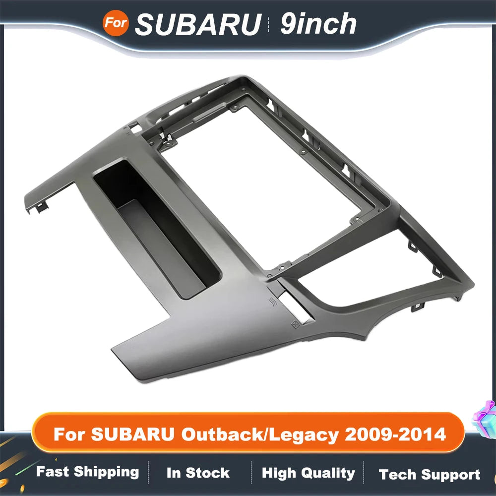 9Inch Car Radio Fascia For SUBARU Outback/Legacy 2009-2014 Auto Stereo Audio Player DVD Panel Dash Kit Frame Bezel Faceplate