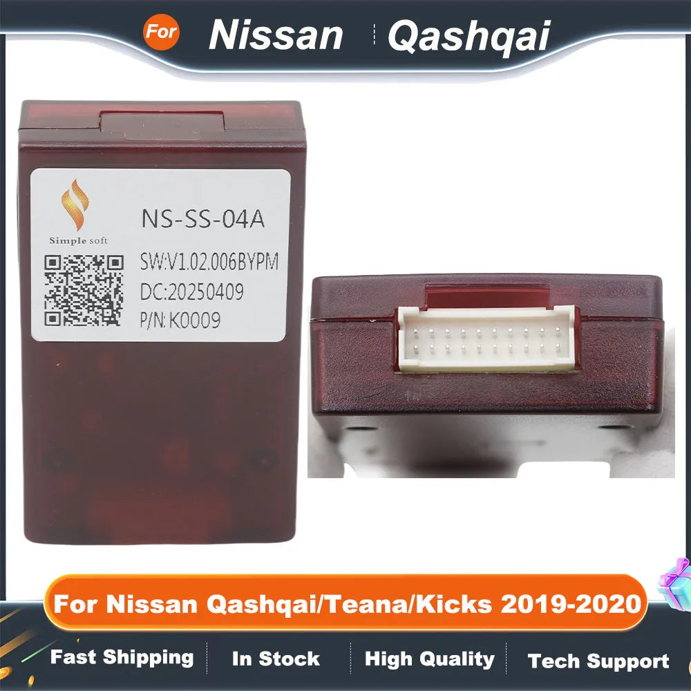 16 Pin Power Cable With Car Radio 2 Din Canbus Box Decoder For Nissan Qashqai/Teana/Kicks 2019-2020 Support 360 Camera Function