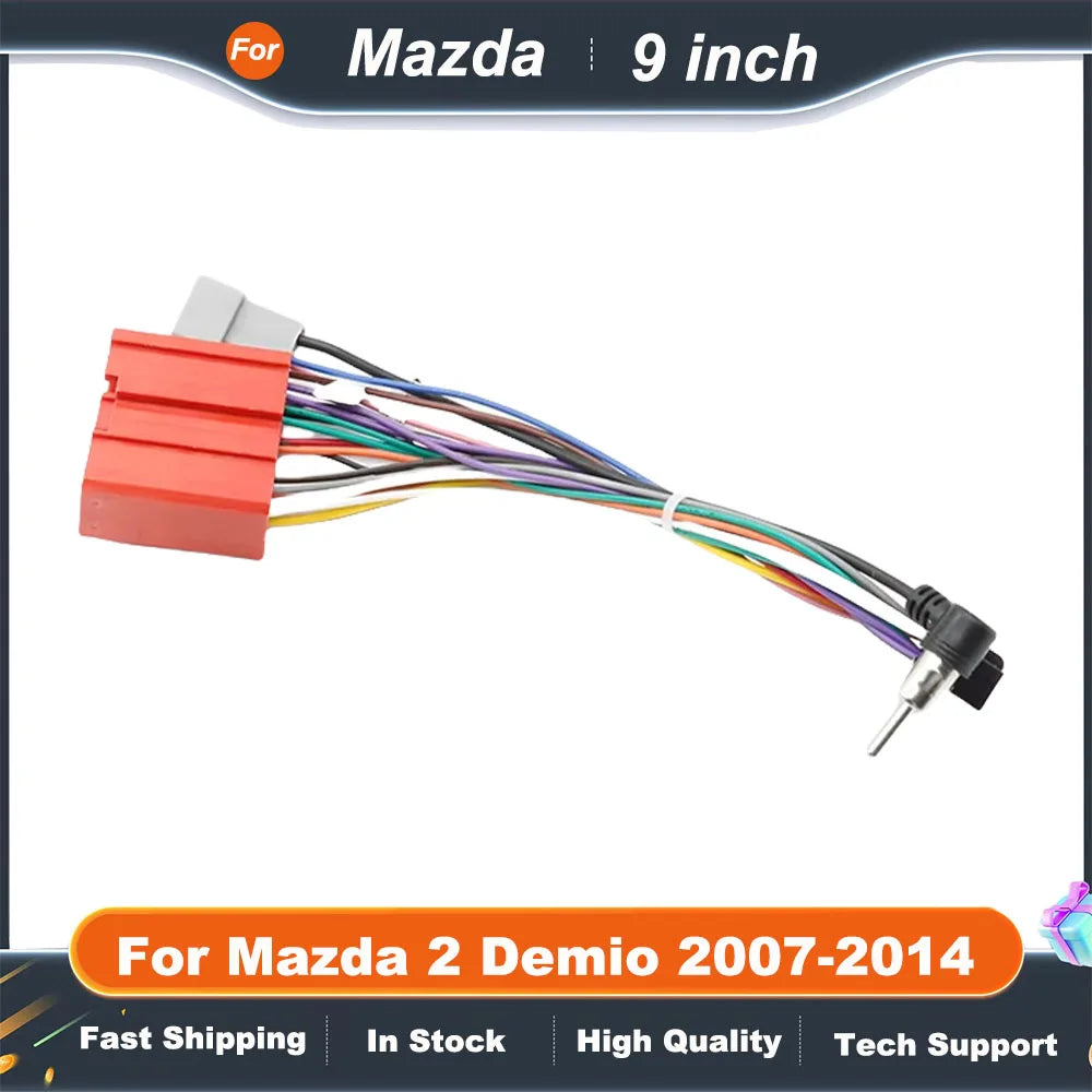9 Inch Car Frame Fascia Adapter For Mazda 2 Demio 2007-2014 Android Radio Dash Fitting Panel Kit
