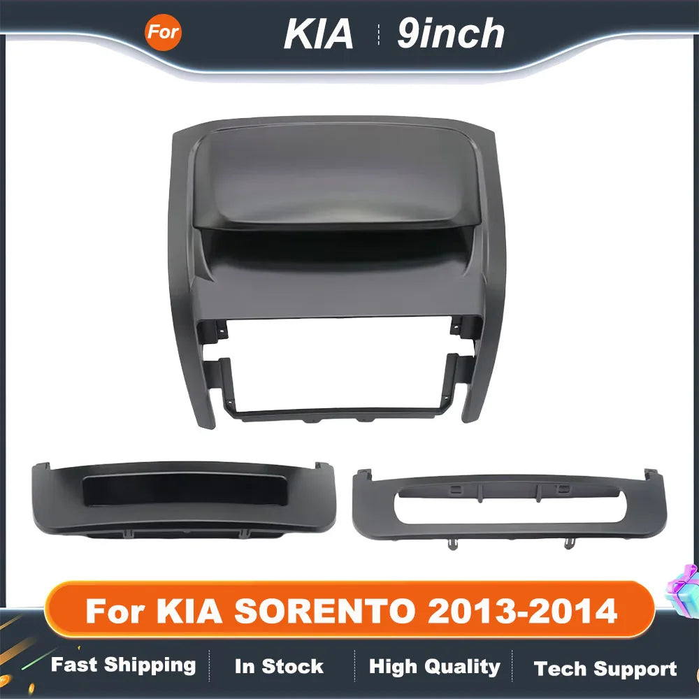 9INCH Car Radio Fascias For KIA SORENTO 2013-2014 Android GPS MP5 Stereo Player 2 Din Head Unit Panel Dash Frame