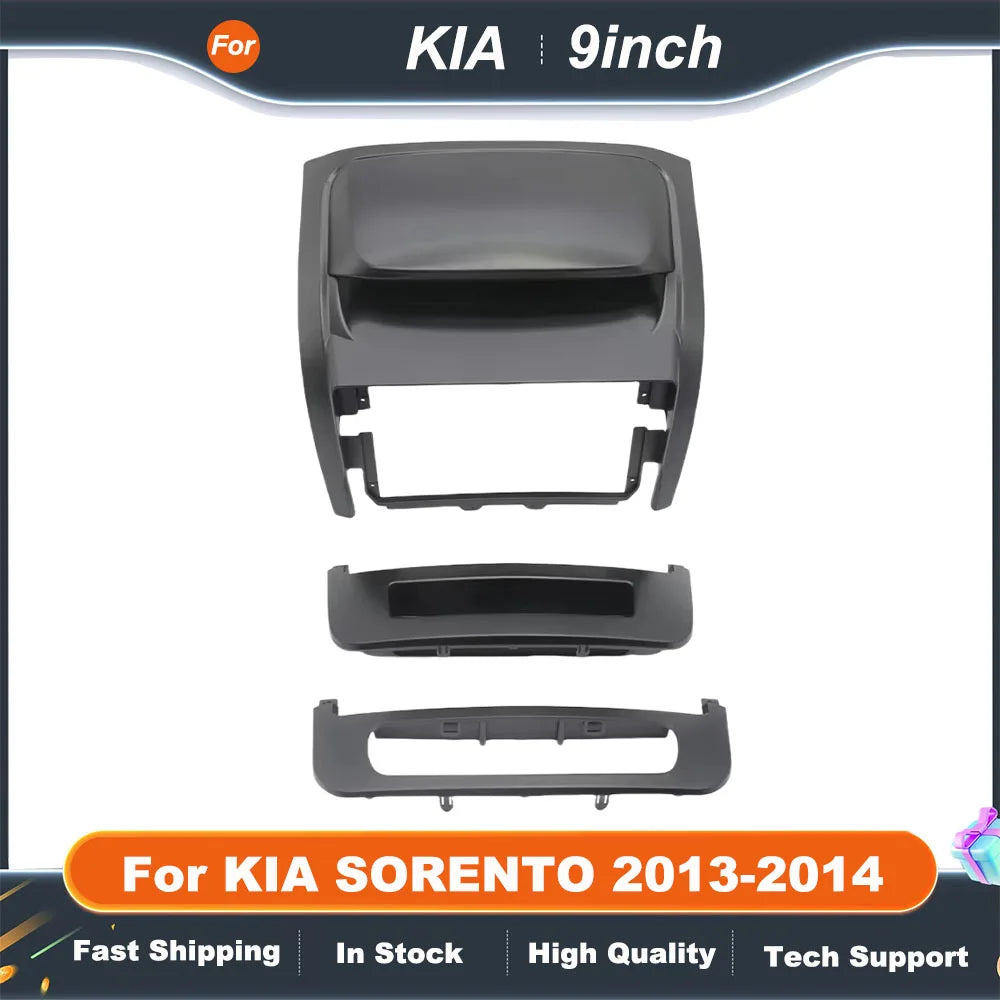9INCH Car Radio Fascias For KIA SORENTO 2013-2014 Android GPS MP5 Stereo Player 2 Din Head Unit Panel Dash Frame