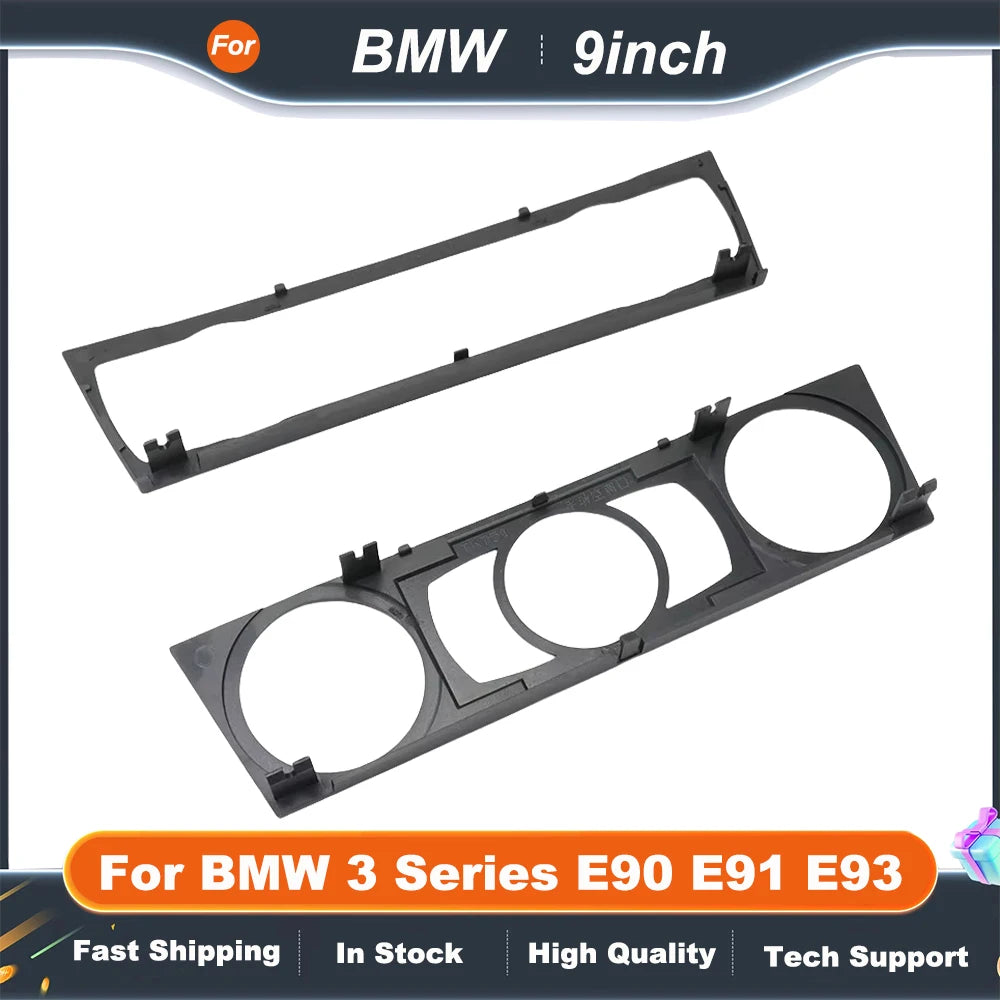 9 Inch Big Screen Car Radio Fascia Adapter For BMW 3 Series E90 E91 E93 2Din CD/DVD Player Fitting Panel Kit