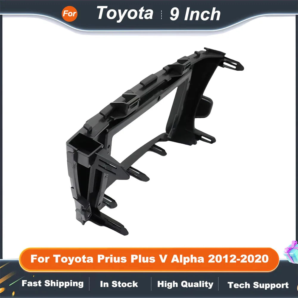 9 Inch Car Radio Fascia Frame Adapter for Toyota Prius Plus V Alpha 2012-2020 - Android Dash Fitting Panel Kit