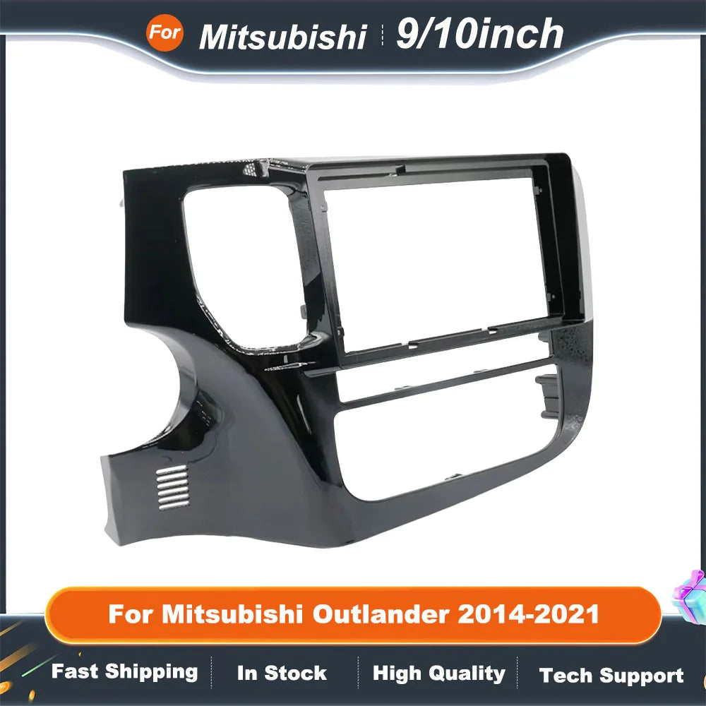 9 Inch 10 Inch Car Frame Fascia Adapter Android Radio Dash Fitting Panel Kit For Mitsubishi Outlander 2014-2021