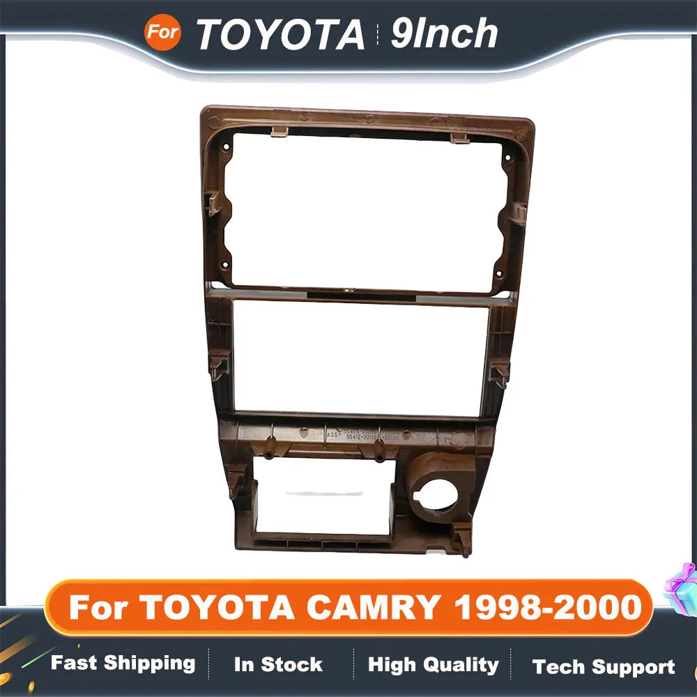 9 Inch Car Radio Stereo Frame For TOYOTA CAMRY 1998-2000 GPS MP5 Android Player 2 Din Fascias Panel DashBoard Cover Kit