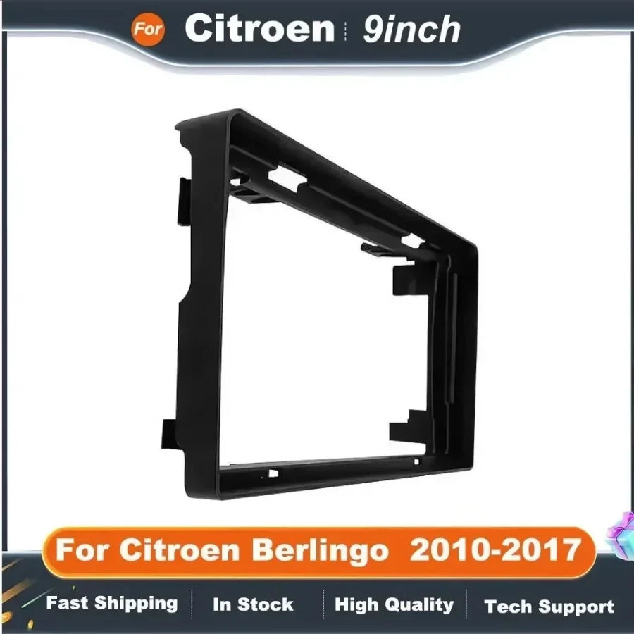 9 Inch Car Radio Fascia Frame Adapter Android Radio Dash Fitting  Kit For Citroen Berlingo Peugeot 3008 5008 Partner 2010-2017