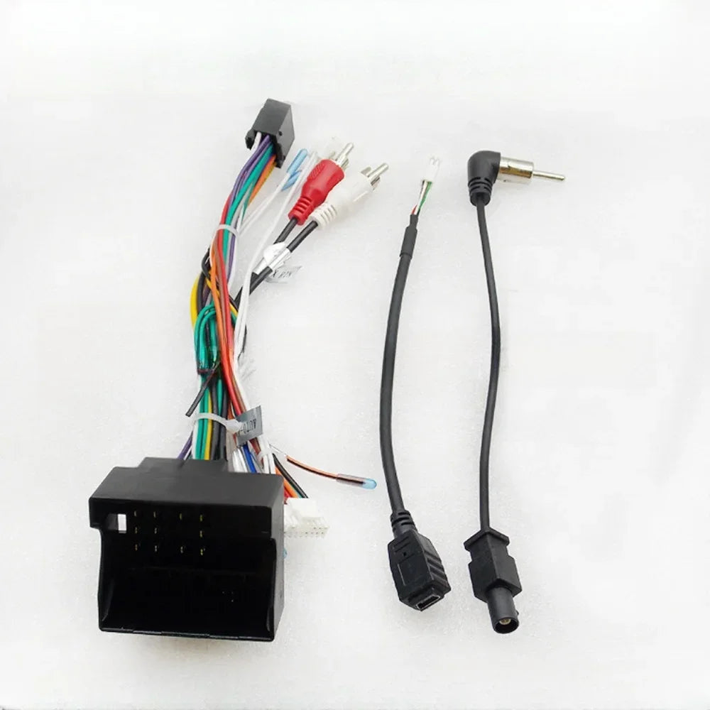 Car Audio 16 Pin Android 2 Din GPS Video Power Cable Adapter With Canbus Box RP5-OP-001 For Opel D/Corsa/ASTRA 2010-2016