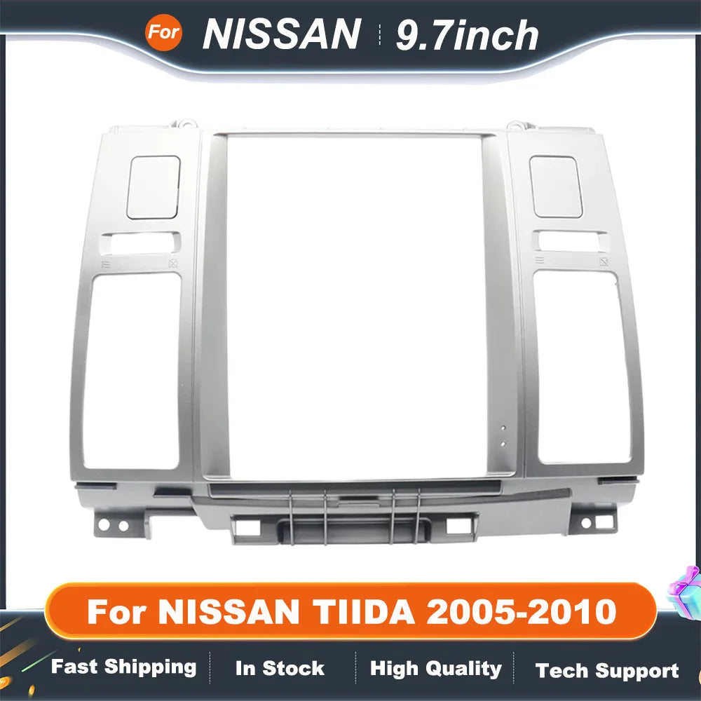 9.7 Inch Car Multimedia Player Auto Radio Frame Android Radio Dash Fitting Panel Kit Navigation For 2005-2010 NISSAN TIIDA