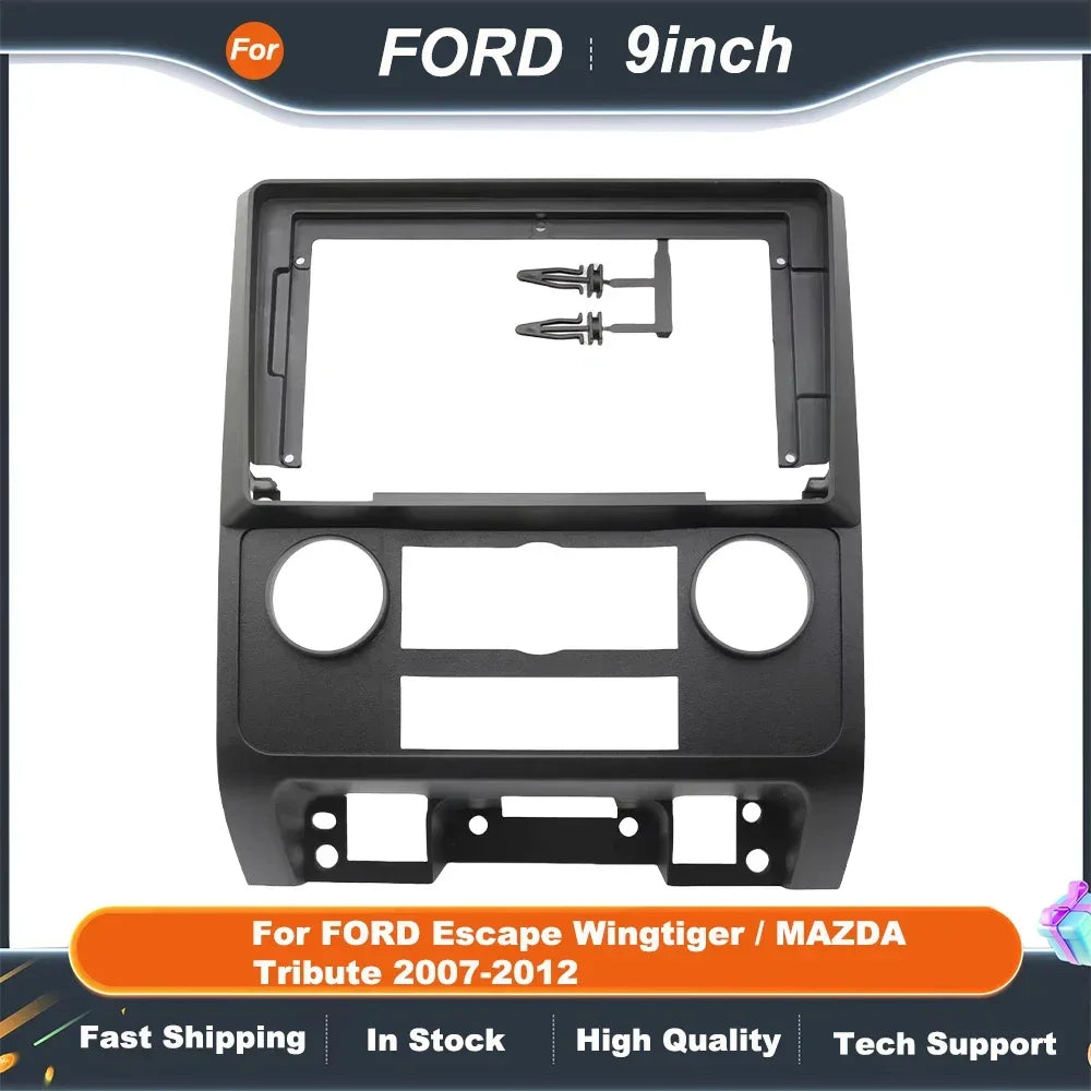 9 Inch 2DIN Car Radio Fascia Adapter for FORD Escape Wingtiger/MAZDA Tribute 2007-2012 Dash Mounting Kit