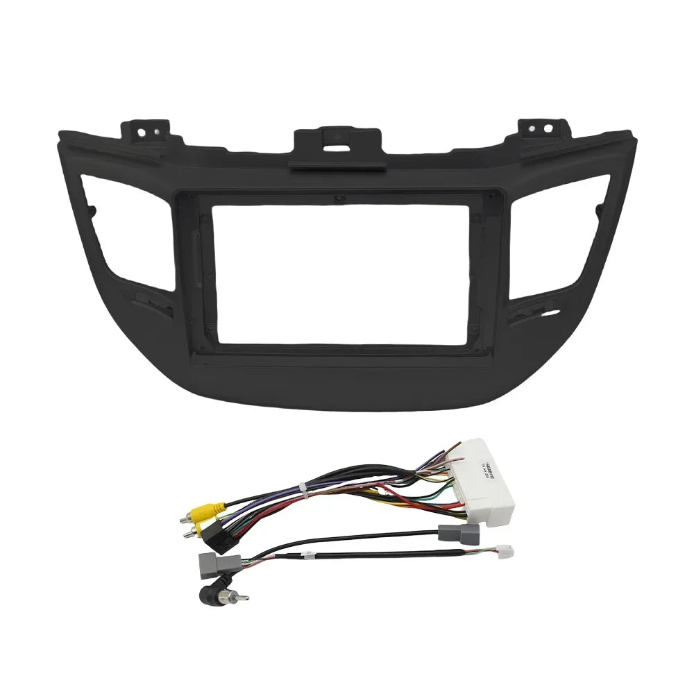 For HYUNDAI Tucson 2015~2017(9Inch)Car Radio Fascias Android GPS MP5 Stereo Player 2 Din Head Unit Panel Dash Frame Installation