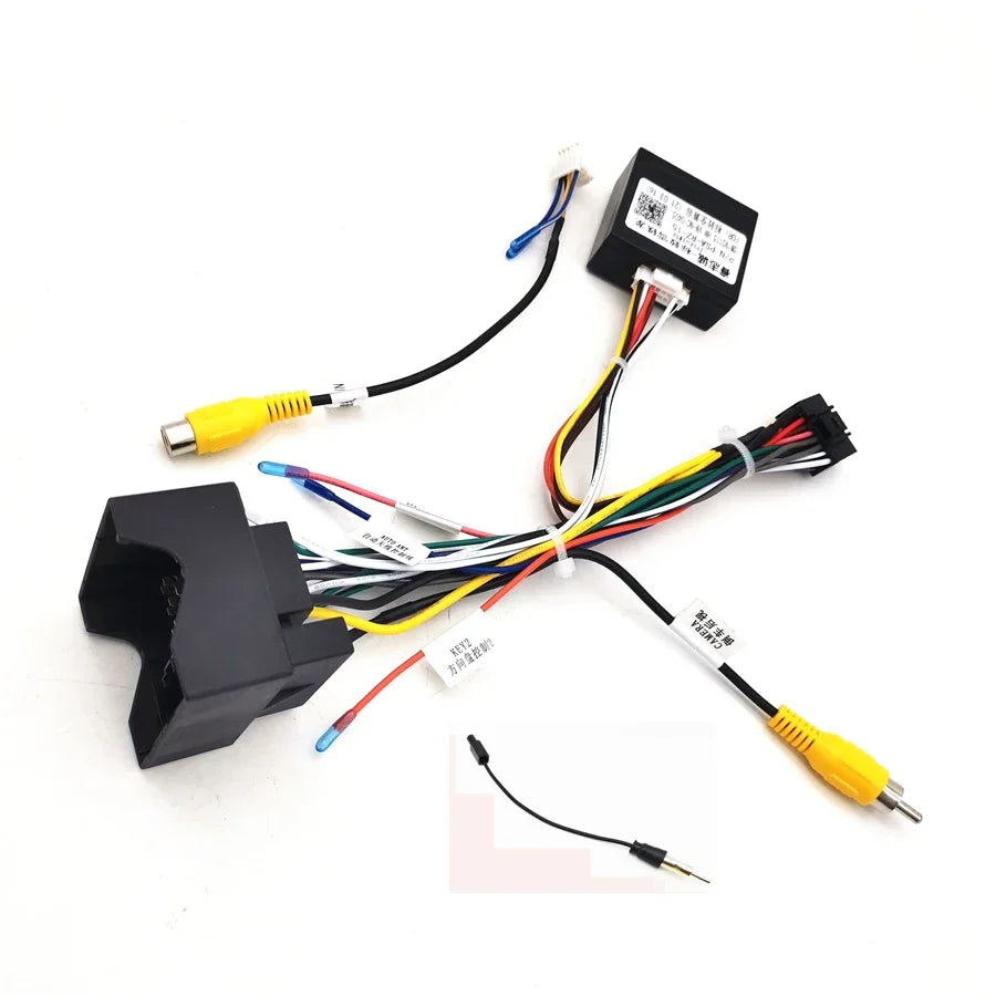 16 Pin to Quadlock Wiring Harness CANBUS Decoder Box Car Quad Lock Cable Adapter For Peugeot 2008 3008 308 307 Citroen C5 C4 C3