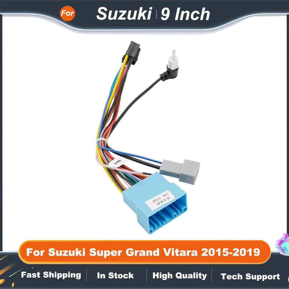 9 Inch Car Radio Fascia Frame for Suzuki Grand Vitara 2015-2019 Android Stereo Dashboard Panel Kit  Adapter Installation