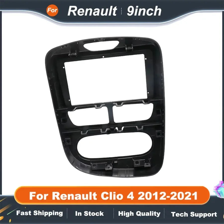 9 Inch Car Radio Fascia Frame for Renault Clio 4 2012-2021  Android Canbus Dash Panel with Decoder Box Installation Kit