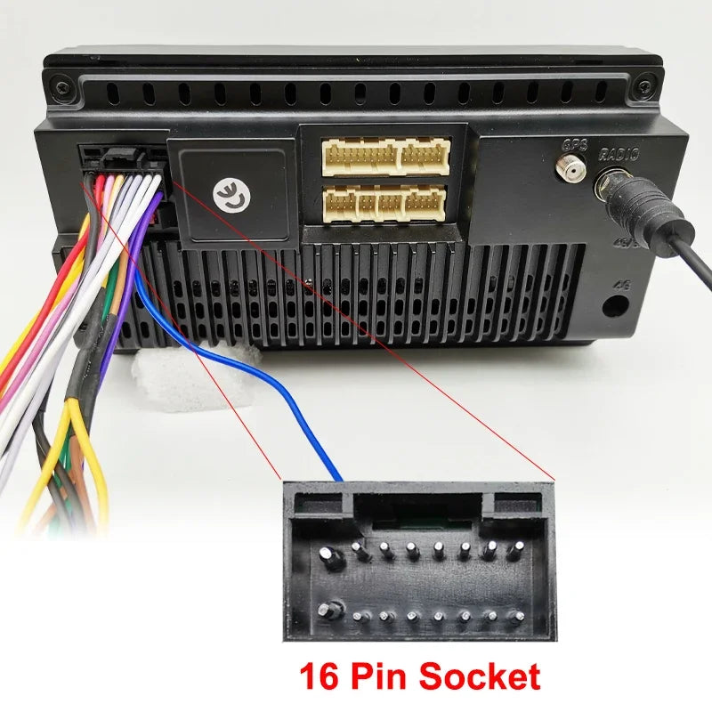 Radio Wiring Harness 16 Pin Plug Antenna Connector Car Audio Head Unit Cable Adapter for Toyota Corolla Yaris RAV4 Camry Hilux