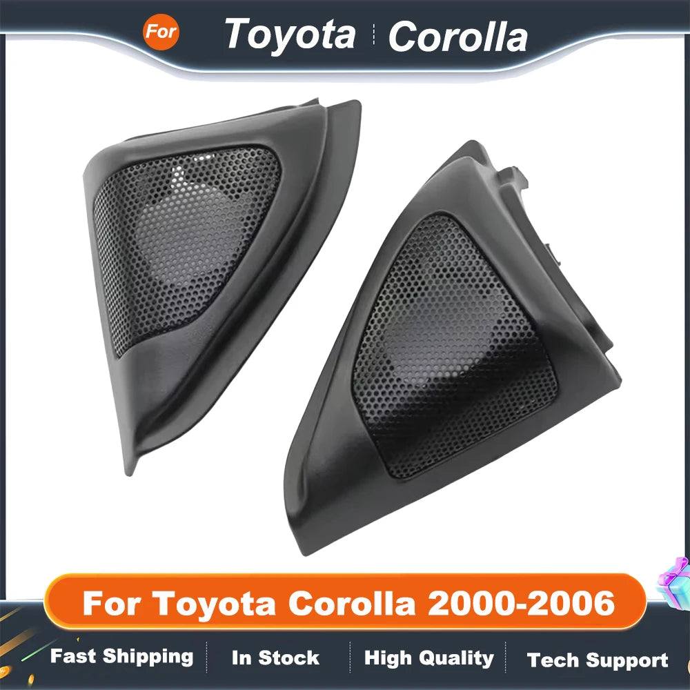 2PCS For Toyota Corolla 2000-2006 Car Tweeter Refitting Audio Door Angle Gum Speaker Cover Boxes Mounts