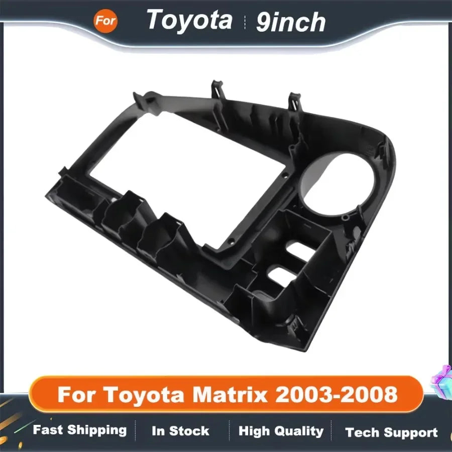 9 Inch Car Frame Fascia Adapter For Toyota Matrix 2 E140 Pontiac Vibe Android Radio Dash Fitting Panel Kit