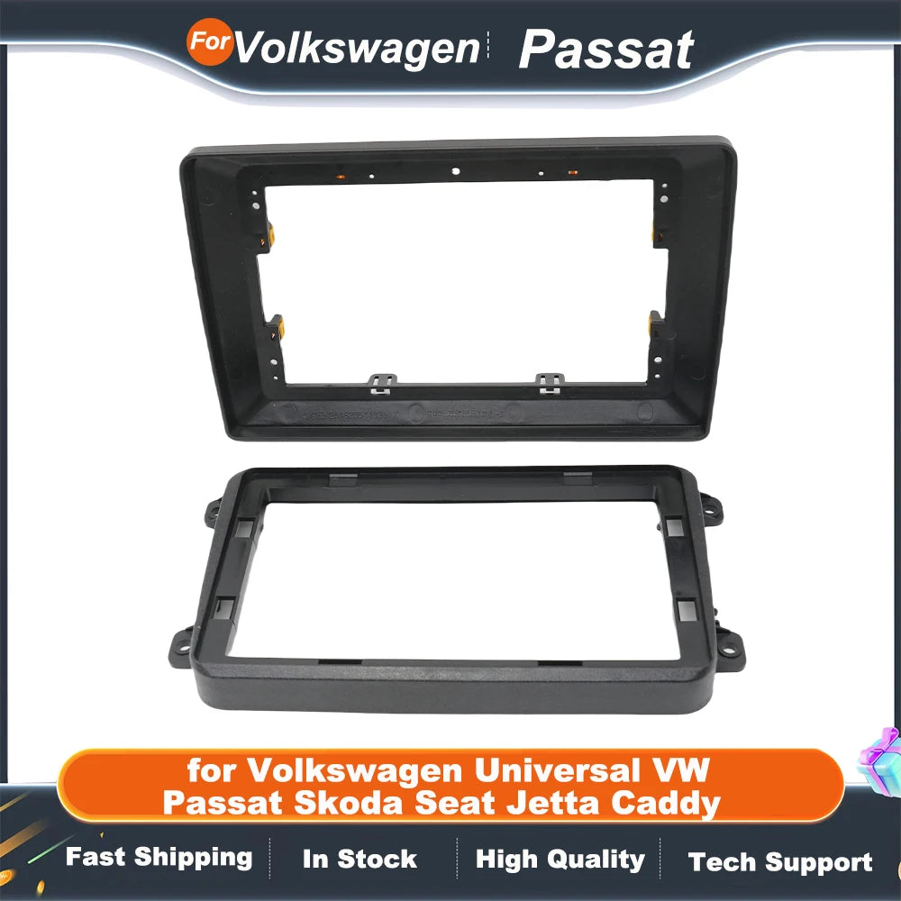 Car Frame Fascia Adapter Android Dash Fitting Panel Kit for Volkswagen Universal VW Passat Skoda Seat Jetta Caddy