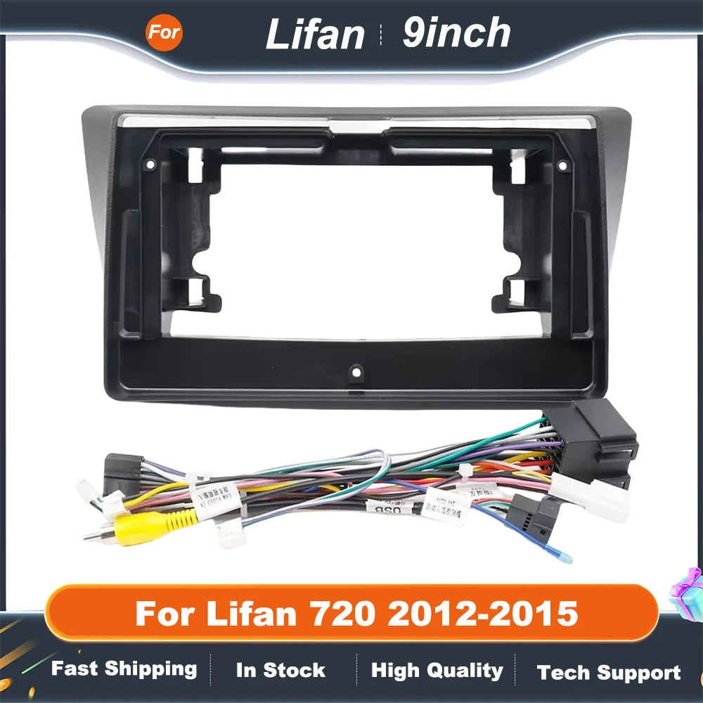 9 Inch Car Frame Fascia Adapter For Lifan 720 2012-2015 Canbus Box Decoder Android Radio Dash Fitting Panel Kit