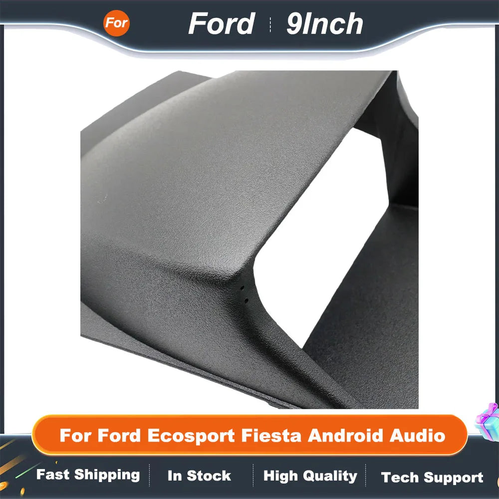 9 Inch 2 Din Car Radio Dash Frame  For Ford Ecosport Fiesta Android Audio Panel Mount Kit  Fascia Canbus Box Adapter Decoder