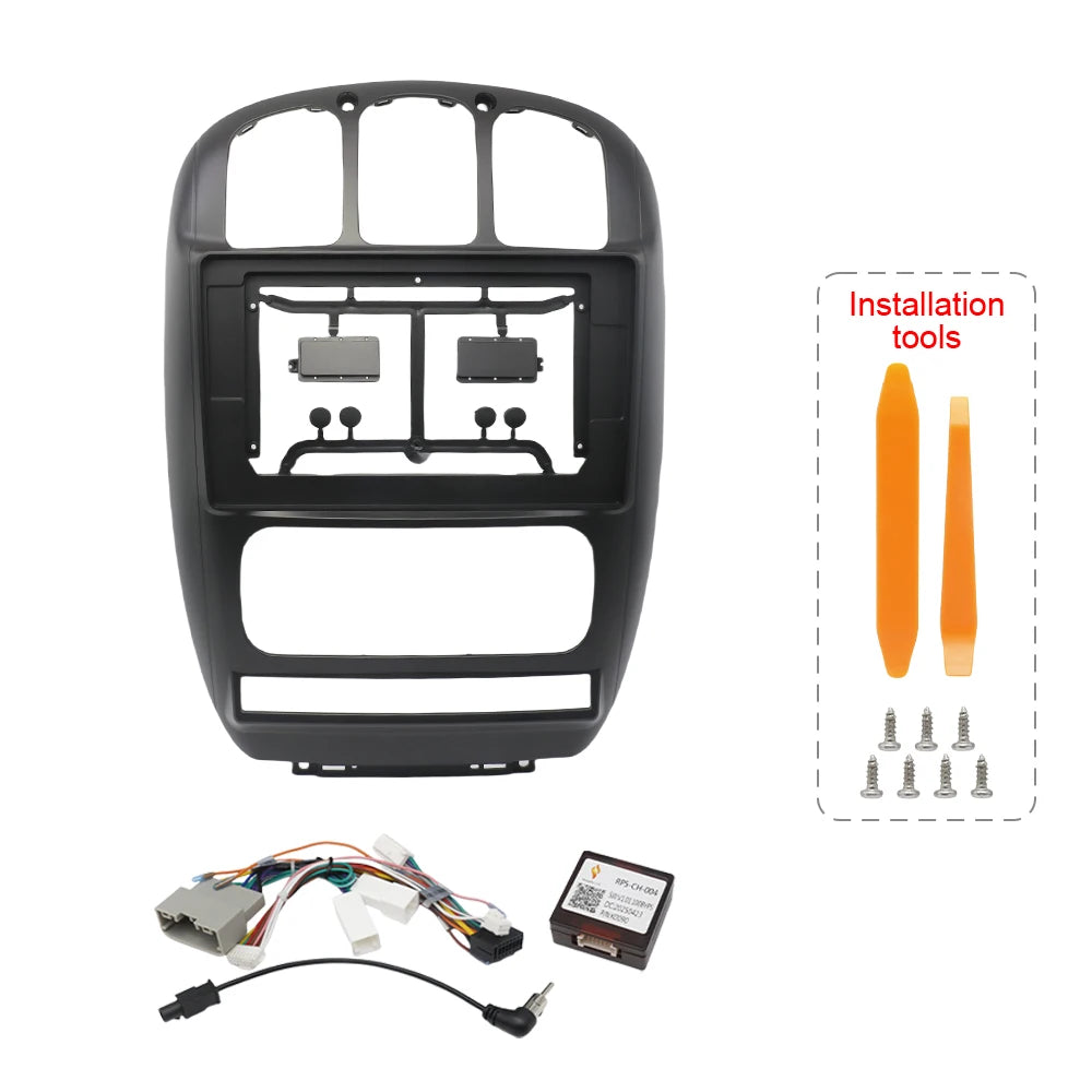10.1 Inch 25.654cm 2 Din Car Radio Frame CanBus for Chrysler Grand Voyager for Dodge Caravan 2006-2012 Panel Dashboard Mount Kit