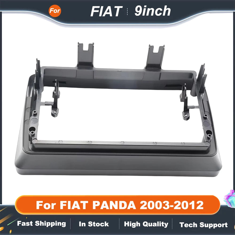 9 Inch Car Frame Fascia Adapter For FIAT PANDA 2003-2012 Android Radio Navigation Dash Fitting Panel Kit