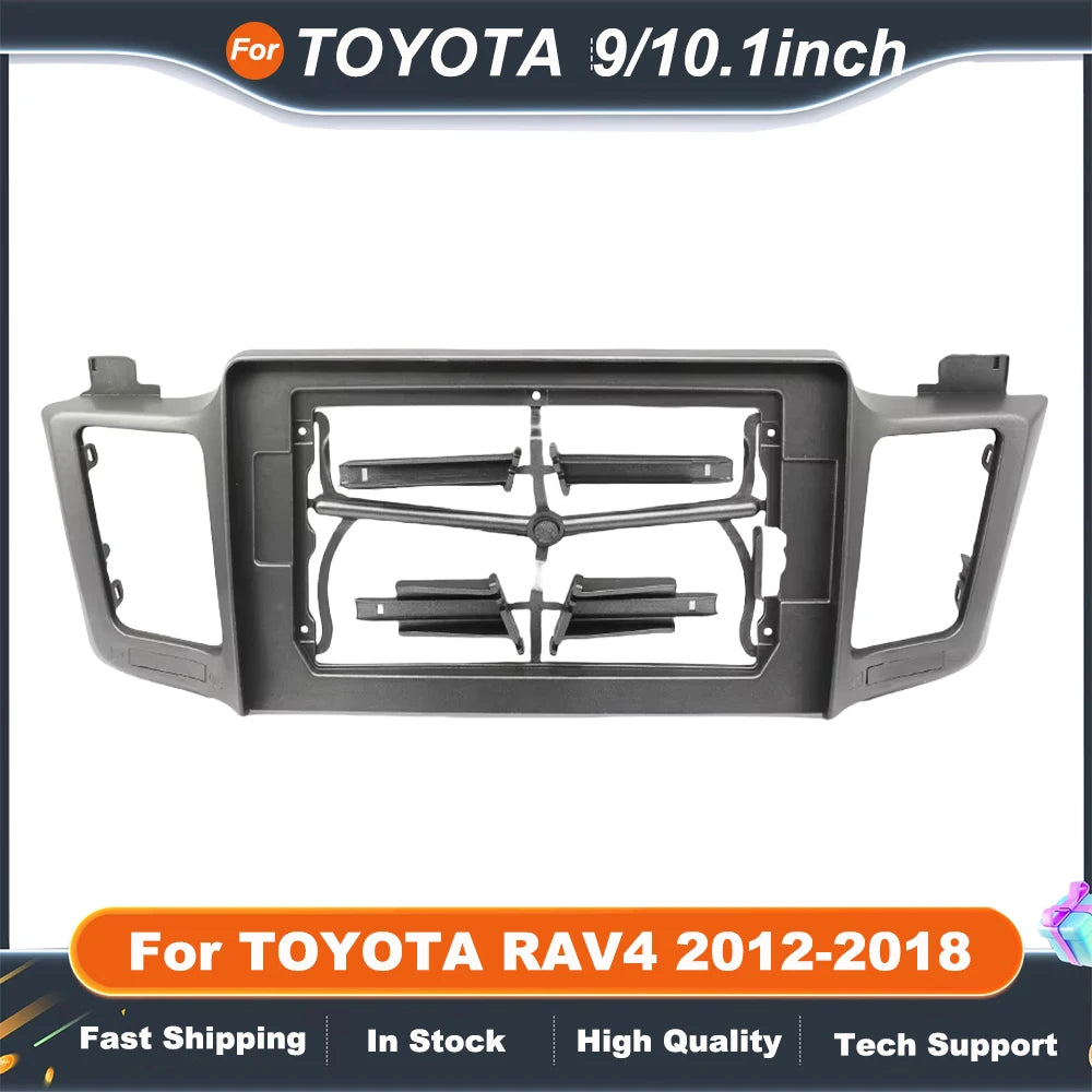 9Inch/10.1Inch Car Radio Fascias For TOYOTA RAV4 2012-2018 GPS MP5 Android Stereo Player 2 Din Head Unit Panel Dash Frame Trim